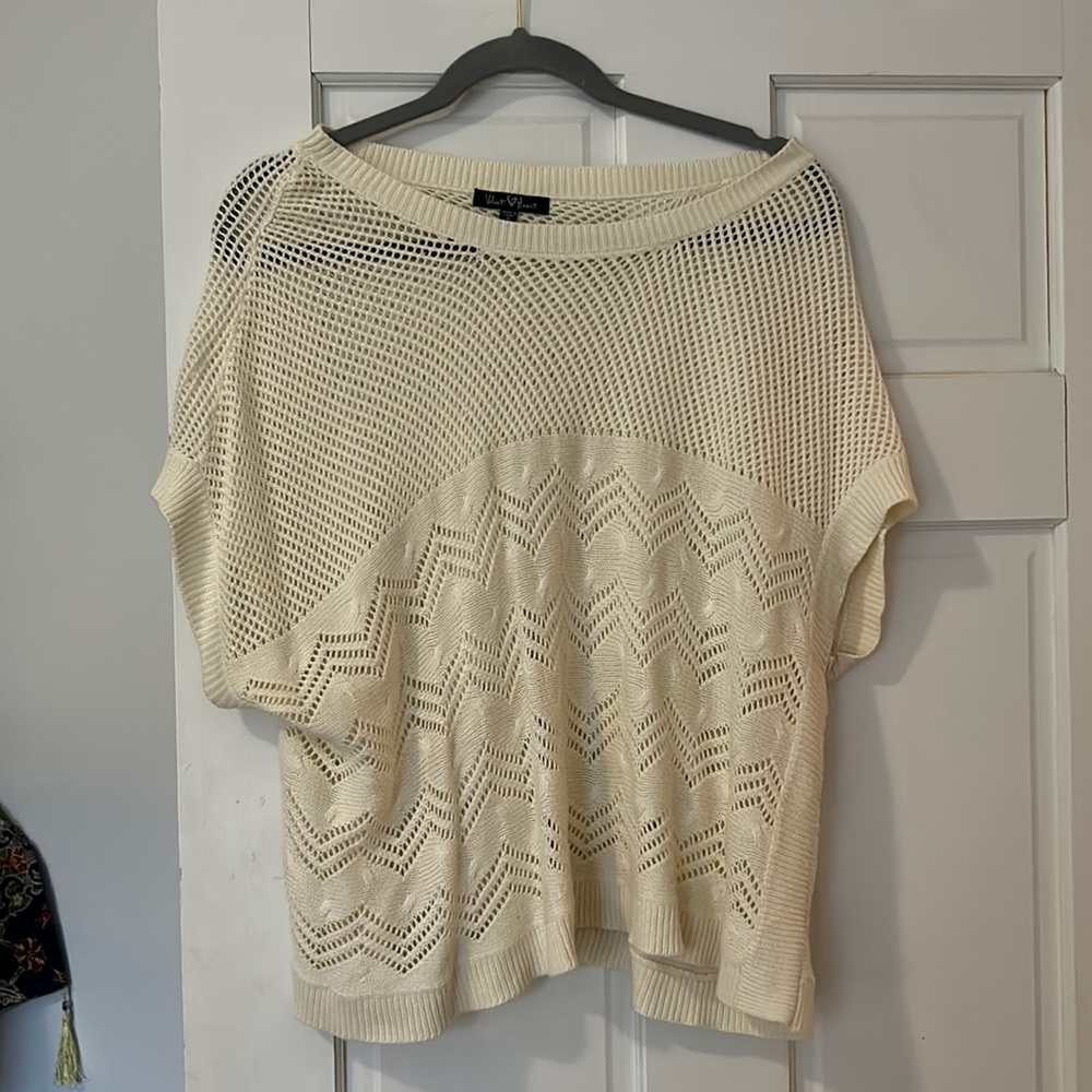 Cream draped sweater